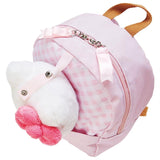 Plaid Backpack with Hello Kitty Plush