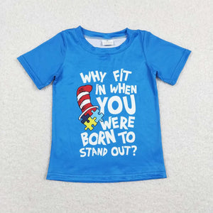 Dr. Seuss Why fit in when you were born to stand out T-shirt