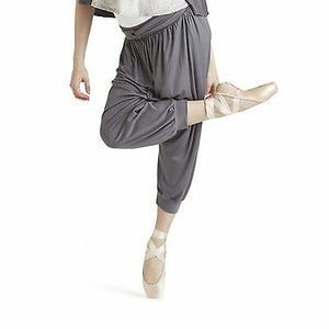 Cotton Women Harem Pants (Solid Gray).